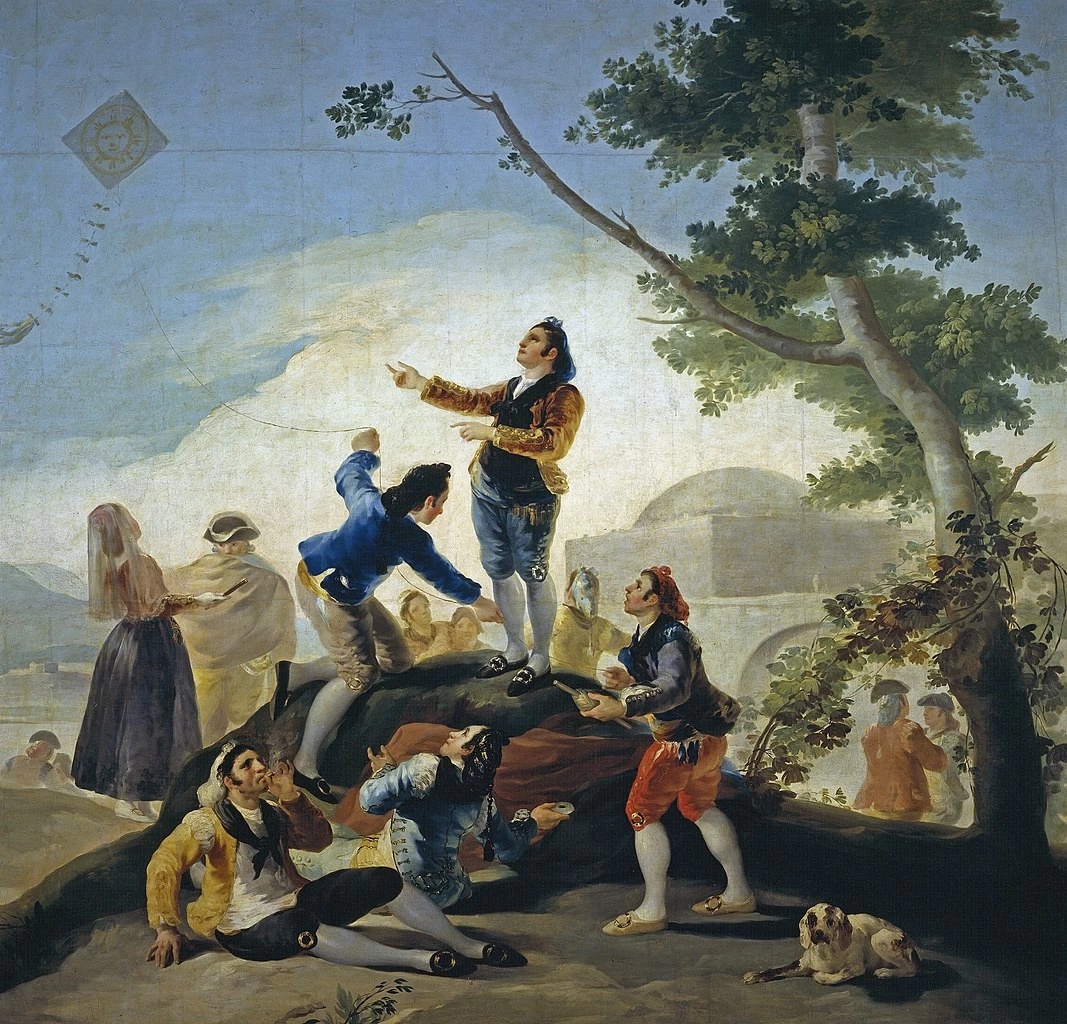 Francisco de Goya y Lucientes - 354, La cometa, Museo del Prado, Madrid, dettaglio